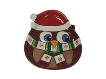 Load image into Gallery viewer, Santa Owl Dish