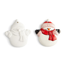 Load image into Gallery viewer, Snowman Flat Ornament