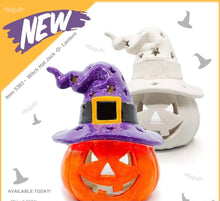 Load image into Gallery viewer, Witch Hat Jack-O-Lantern