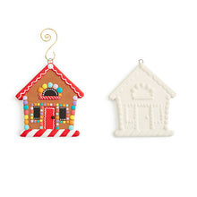 Load image into Gallery viewer, Gingerbread House Flat Ornament
