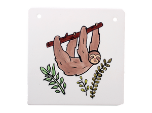 Hanging Sloth Plaque