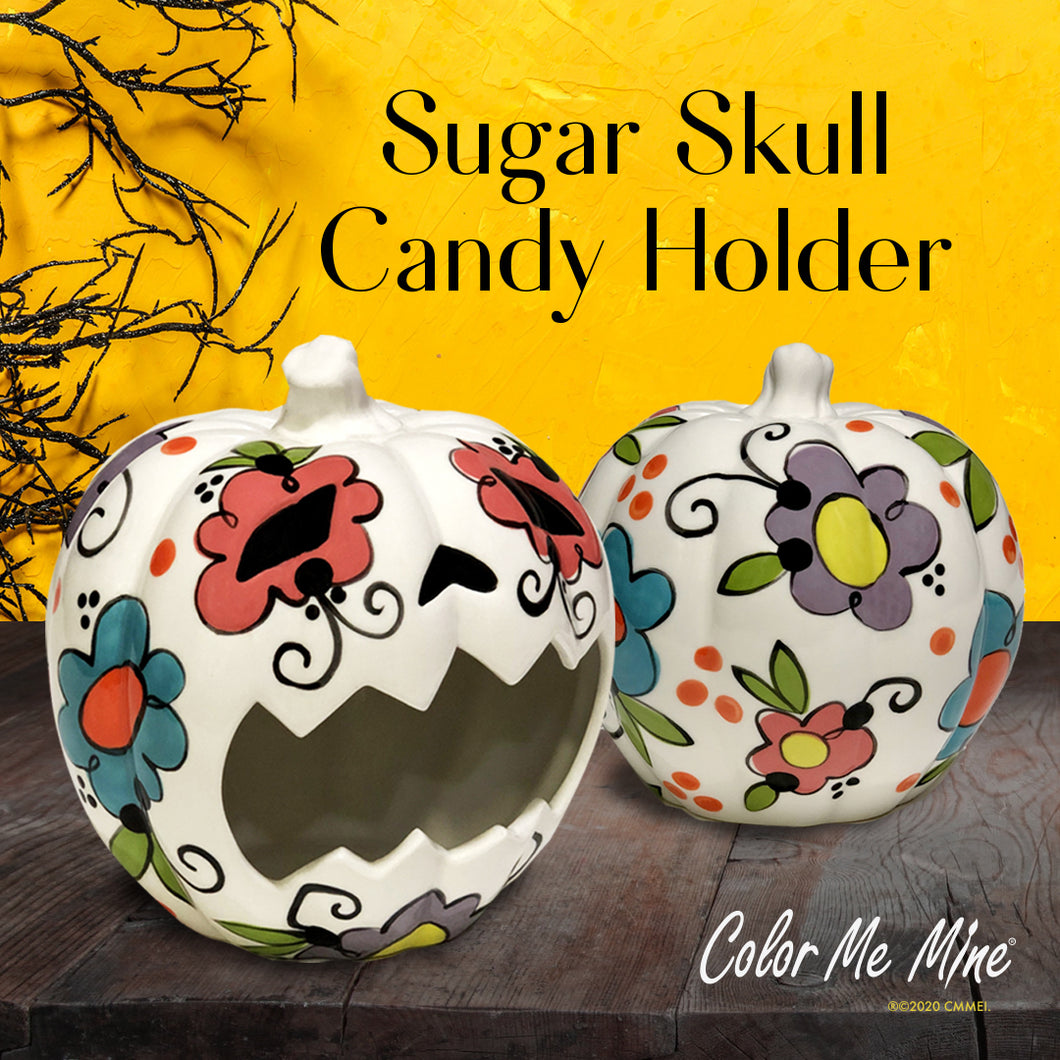 Sugar Skull Candy Holder